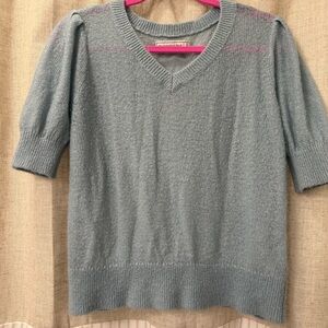 Abercrombie & Fitch Light Blue V-Neck Sweater